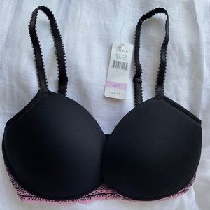 Josie Natori Black padded wire free push-up 32D